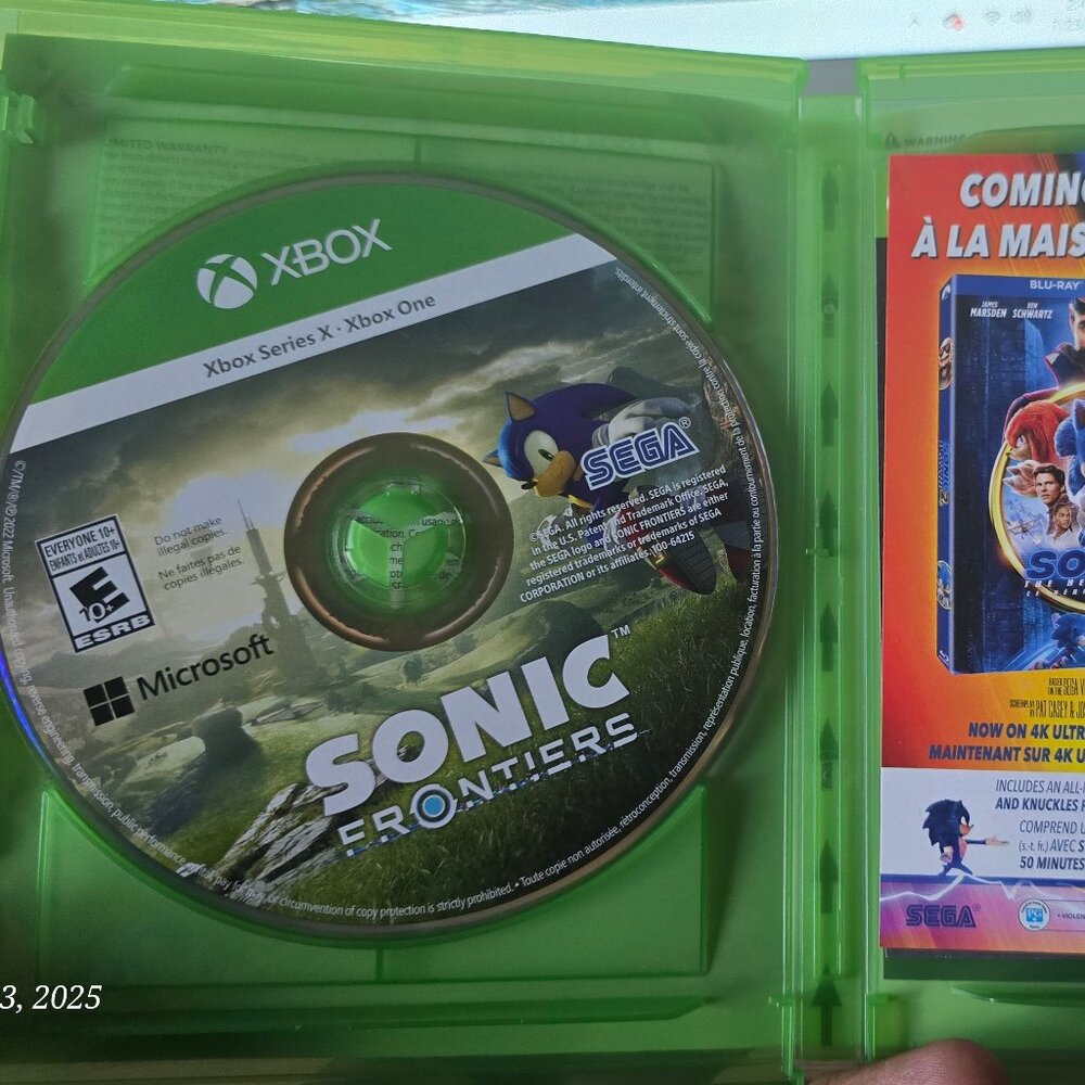 SONIC FRONTIERS - XBOX SERIES X; XBOX ONE